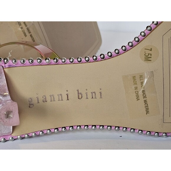GIANNI BINI EMBELLISHED SANDALS SIZE 7.5 NEVER WORN - Picture 14 of 14